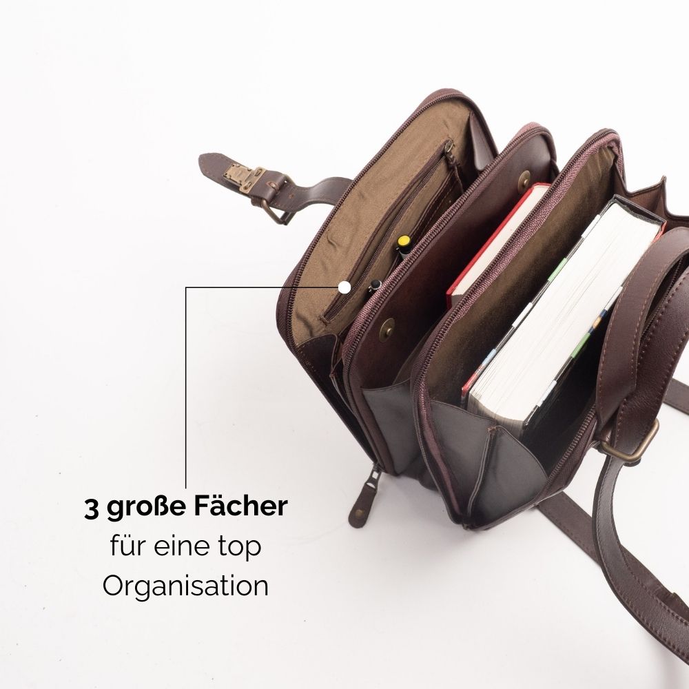 Multi Rucksack Dunkelbraun 2232 4