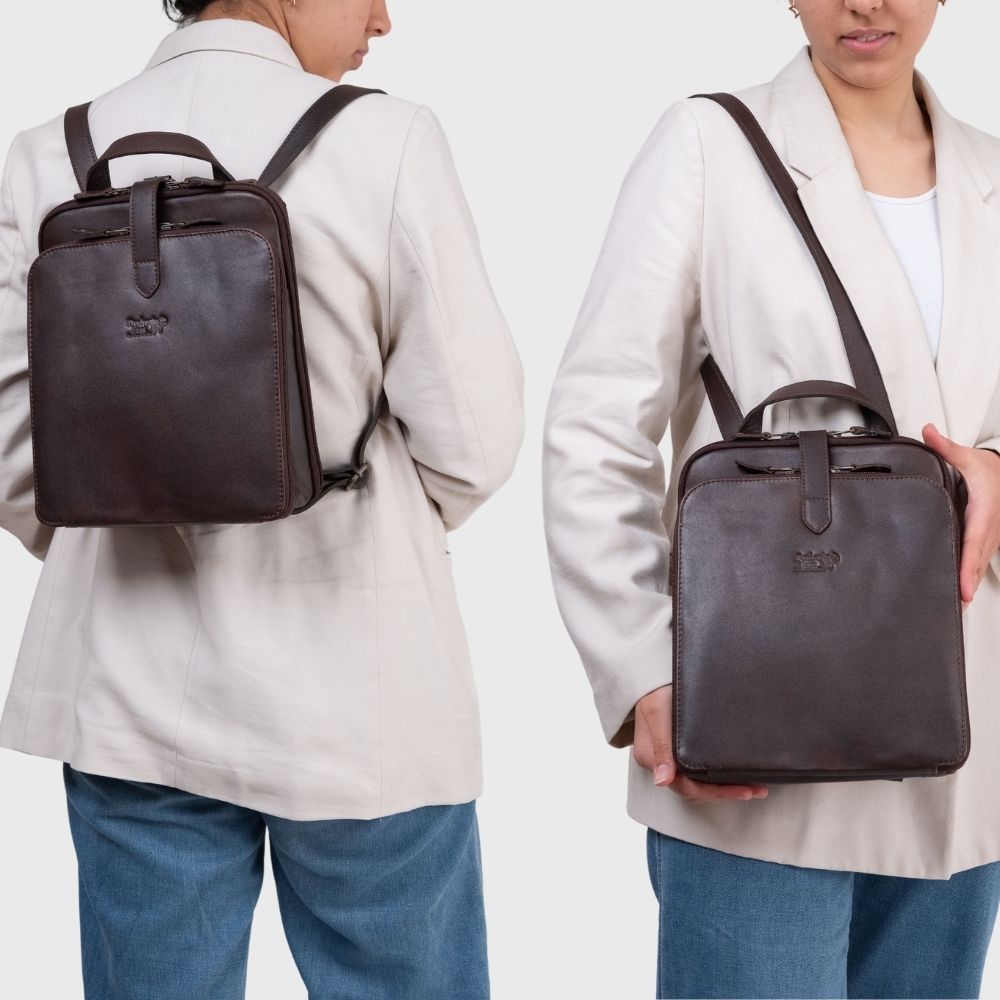 Multi Rucksack Dunkelbraun 2232 5