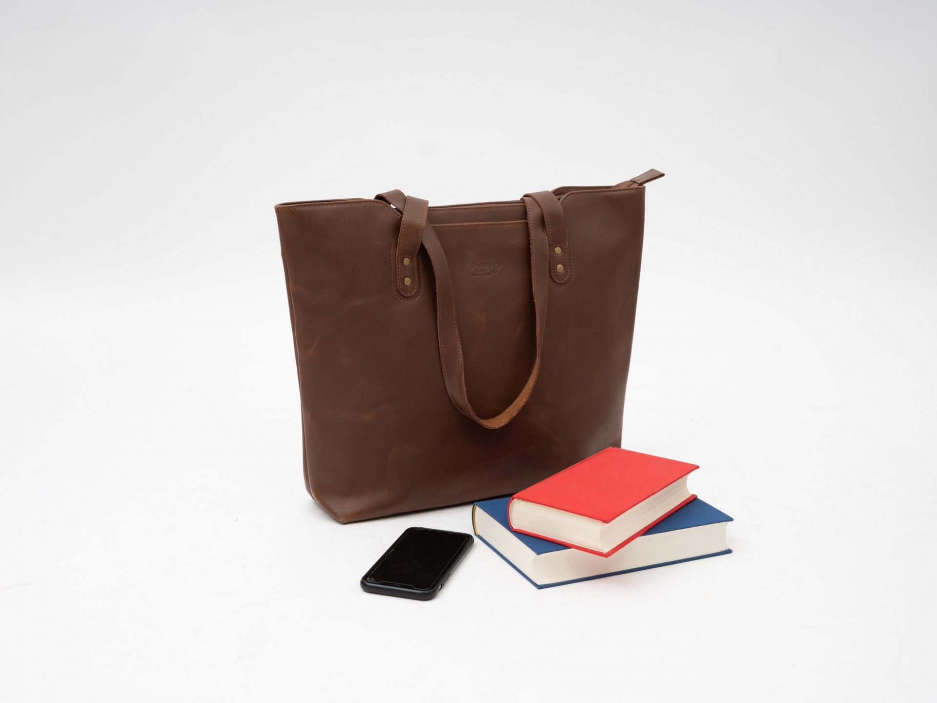 2751-F-Shopper-Braun mit Bücher