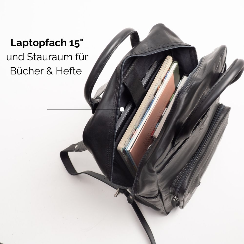 Laptop Rucksack schwarz 2240 4