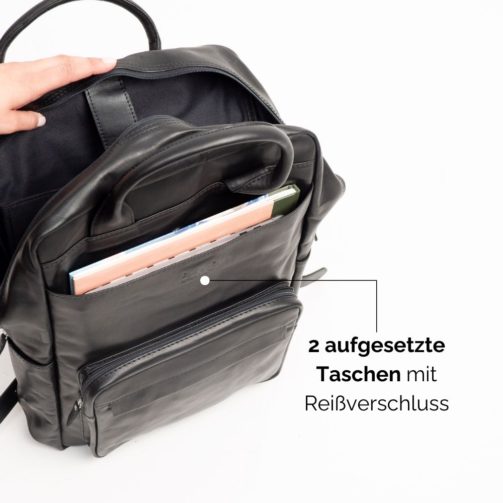 Laptop Rucksack schwarz 2240 5