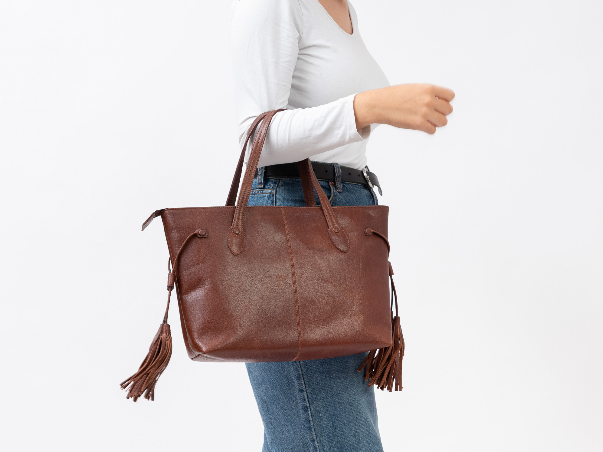 Leder Tote Bag 2726 V 8