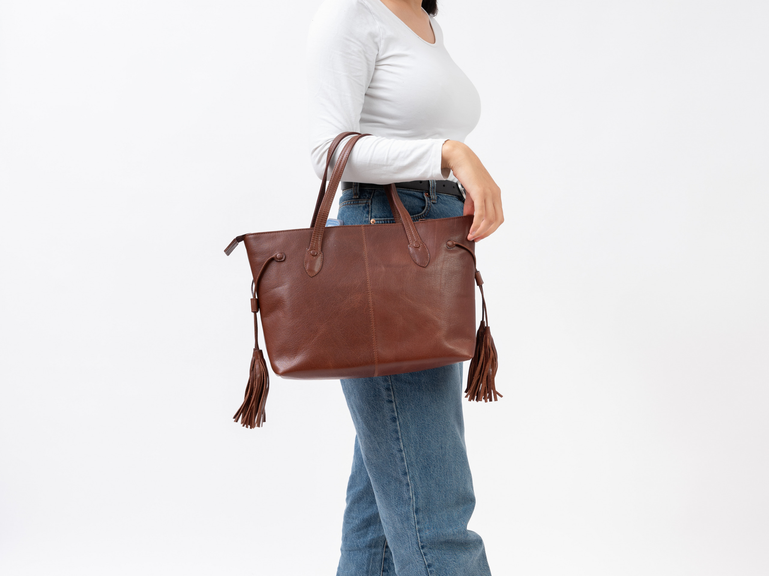 Leder Tote Bag 2726 V 9