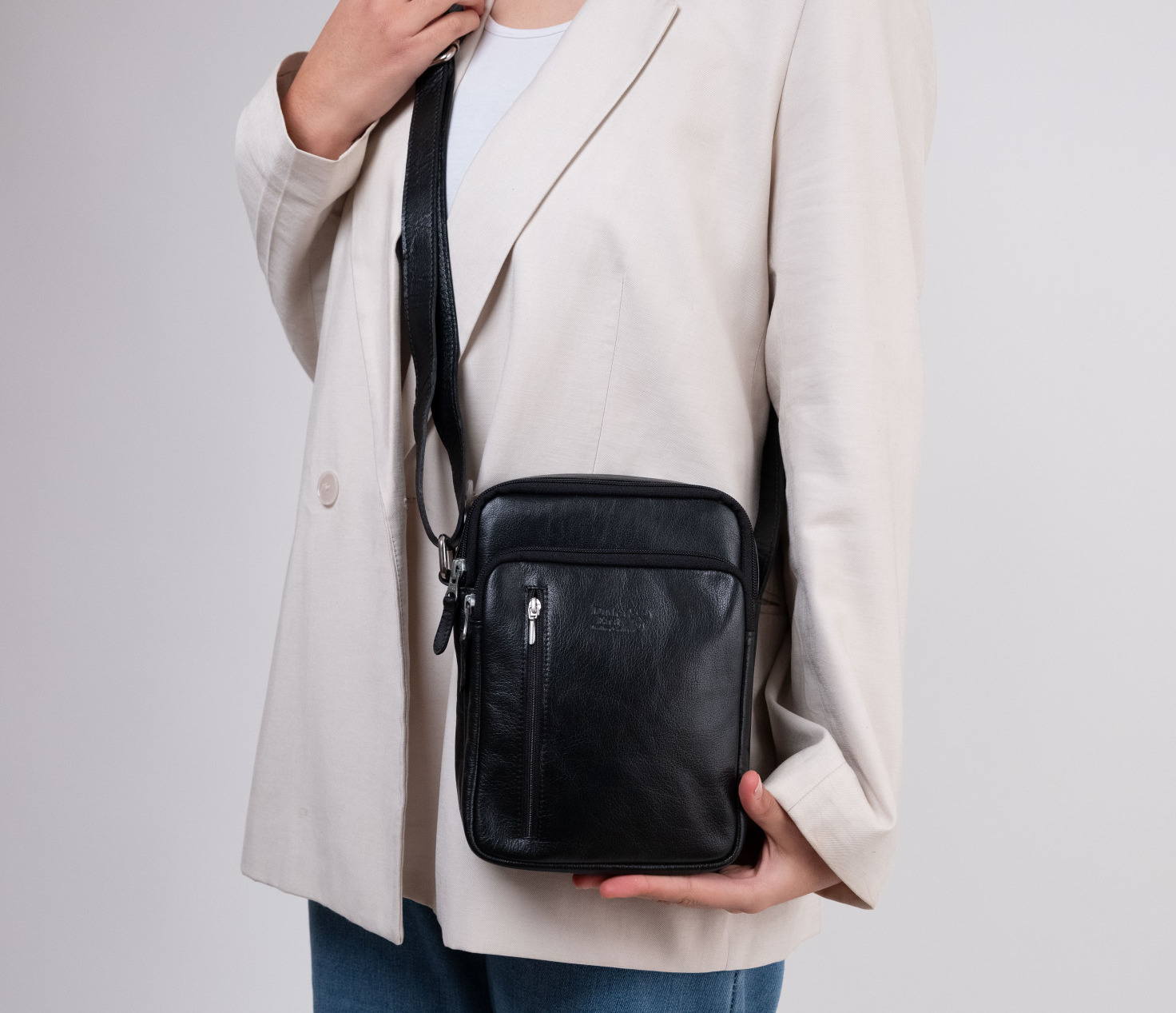 Leder Umhängetasche 2807 M