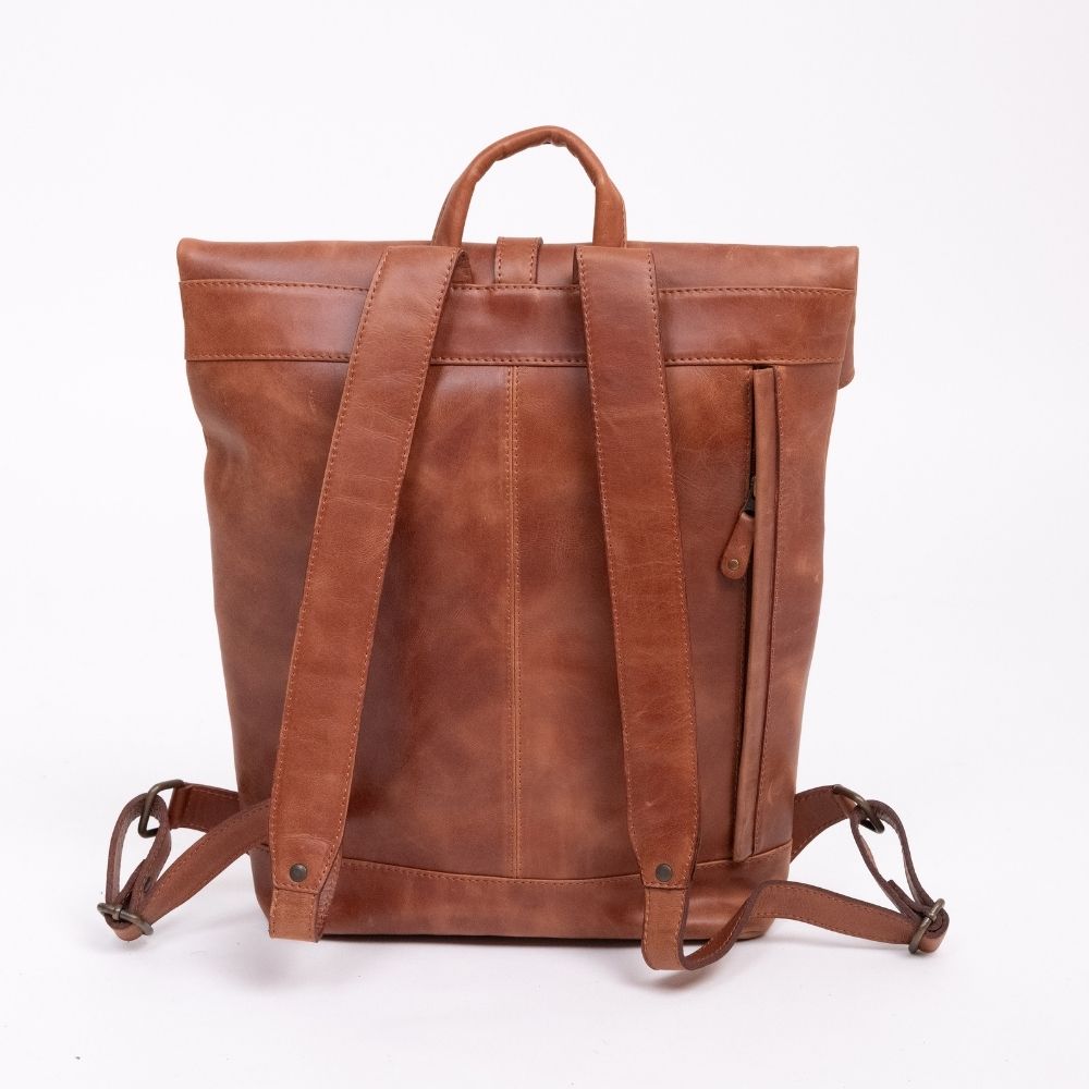 Rolltop Rucksack braun 2233 2