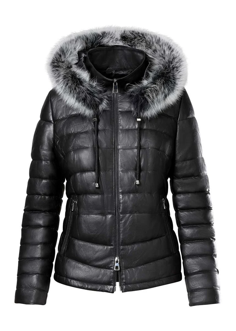 Lederjacke mit Fell 1160