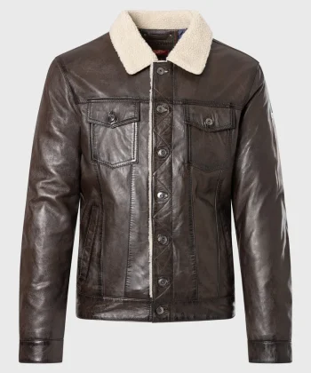Lederjacke Vintage-Stil 1083